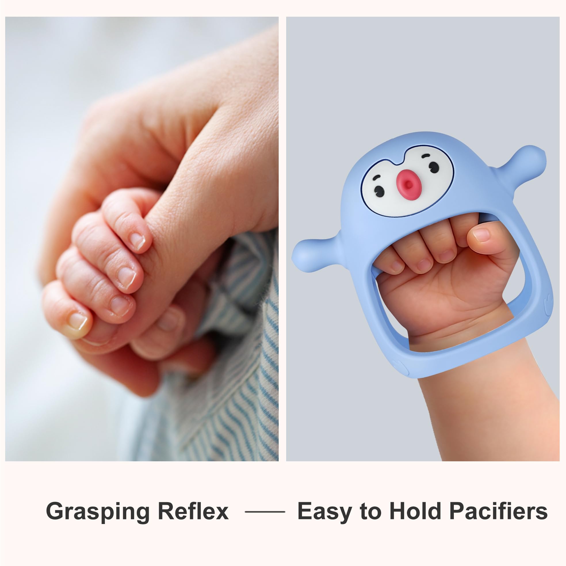 mi♡ Amazon.com : Smily Mia Baby Teething Toys for 0-6Months, Penguin